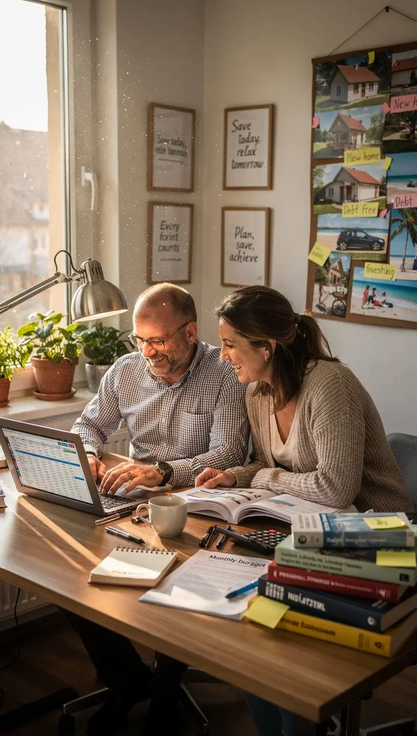 Színes grafikonok és táblázatok, amelyek a havi kiadásokat szemléltetik.