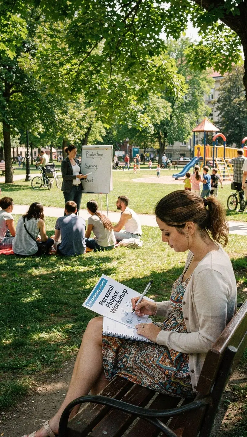 Egy személy, aki online pénzügyi tanácsokat olvas egy laptop előtt.