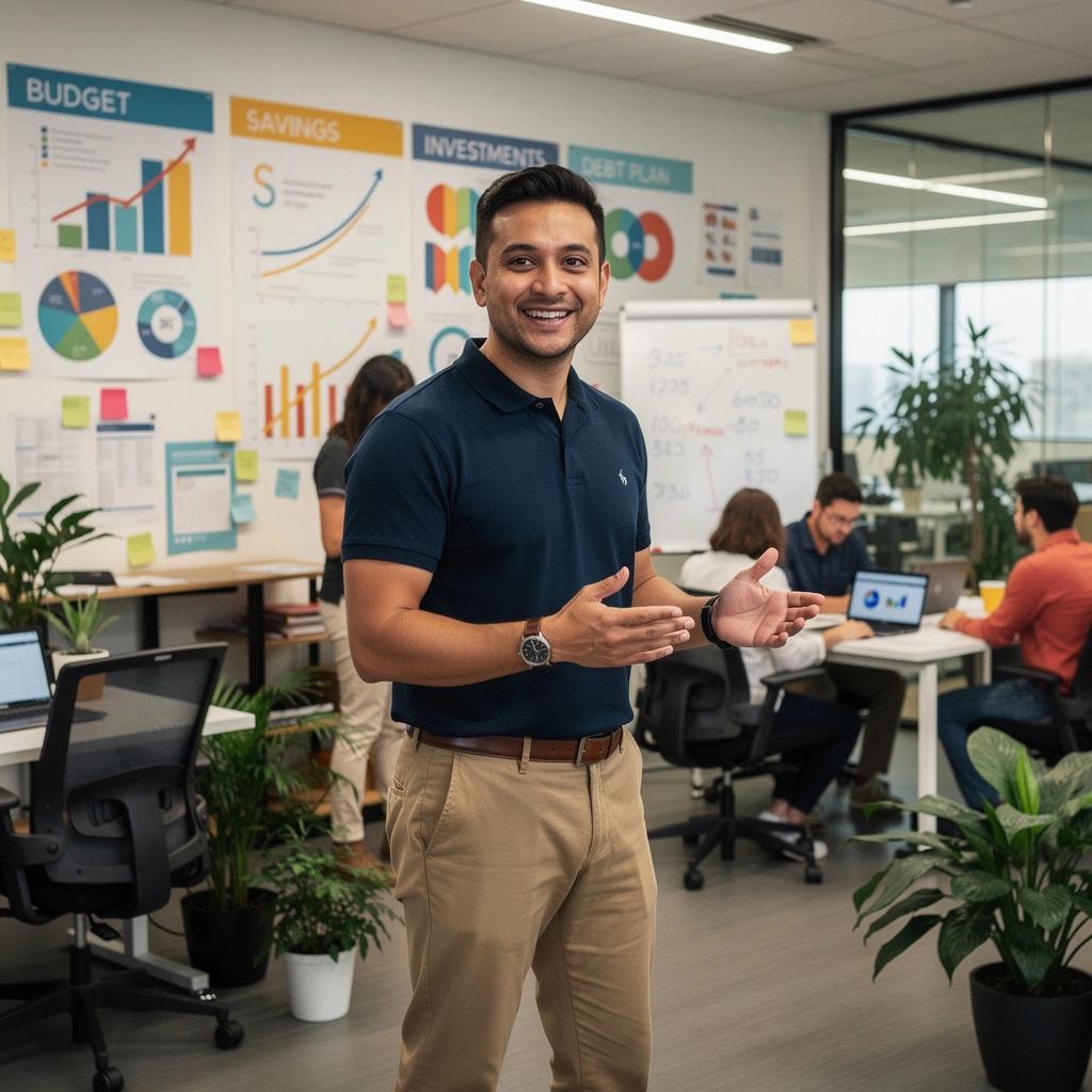 Egy fiatal nő, aki a költségvetését számolja egy laptop előtt.